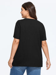 Halloween Cowboy Skeleton Print T‑Shirt