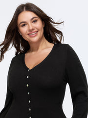 Supersoft V‑Neck Button Down Cardigan