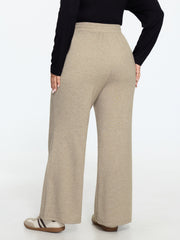Supersoft Bow Embroidery Drawstring Waist Pants