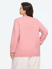 Textured Floral Embroidery Button‑Front Cardigan