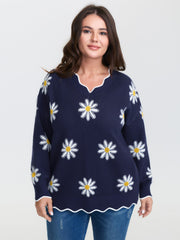 Supersoft Floral Print Stretchy Pullover