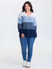 Polo Colorblock Half-Zipper Pullover