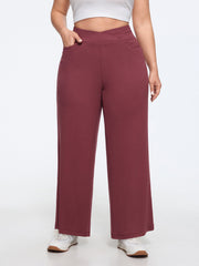 Stretch Crossover Waist Pocket Pants