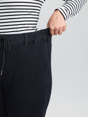 Supersoft Cinched Stretchy Waist Skinny-Fit Jeans