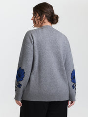 Supersoft Floral Round Neck Pullover