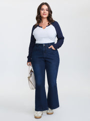 Stretchy Mid-Rise Bootcut Jeans