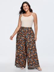 Supersoft Floral Print Straight-Leg Pants