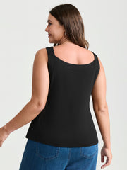 Supersoft Supportive Bra Fitted Plain Tank Top