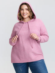 Textured Hooded Relaxed-Fit Pullover