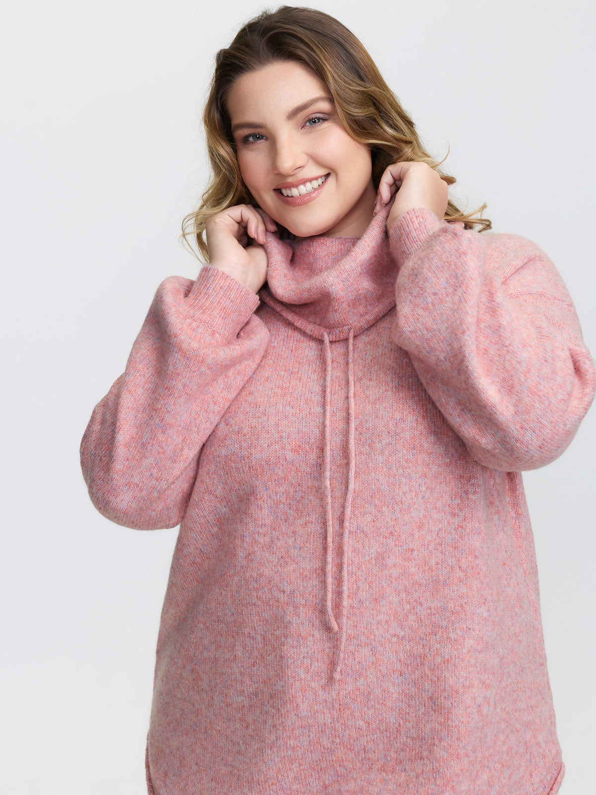 Supersoft Turtleneck Balloon Sleeve Pullover