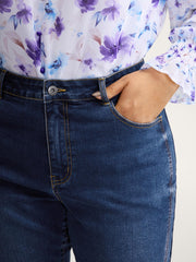 Stretchy Mid-Rise Bootcut Jeans