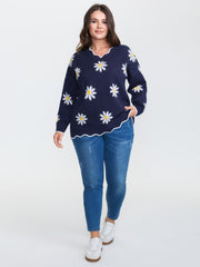 Supersoft Floral Print Stretchy Pullover