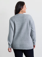 Holiday Tree Jacquard Round Neck Pullover