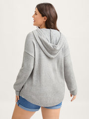 Heather Pocket Curvy Hem Pullover