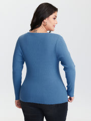Supersoft Textured Fitted Stretchy Pullover