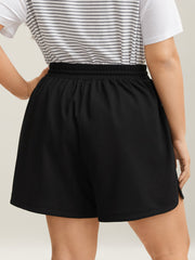 Drawstring Slit Supersoft Pull-On Shorts