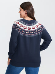 Supersoft Fair-Isle Stretchy Pullover