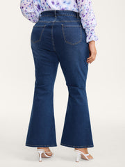 Stretchy Mid-Rise Bootcut Jeans