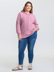 Textured Hooded Relaxed-Fit Pullover