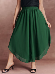 Flowy Lined Wide-Leg Pants