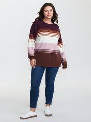 Supersoft Colorblock Round Neck Pullover