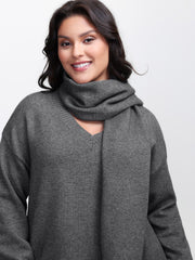 Supersoft Two-Piece Scarf Cozy Pullover